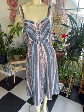 Reformation Summer Midi Sundress Dress – Size S/M button up cottage core